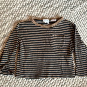 Zara baby stripped long sleeve shirt 12-18 months